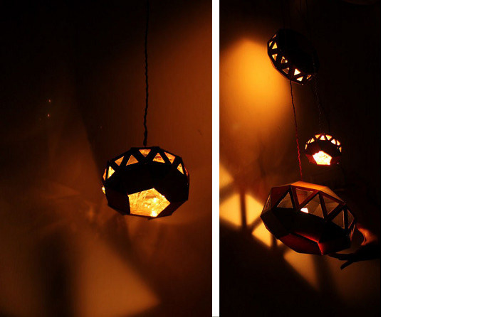 paper lamp lamp design geometric