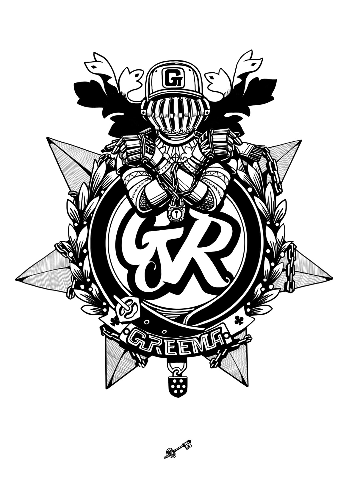 emblem greema Classic royal arms armes guard heraldry