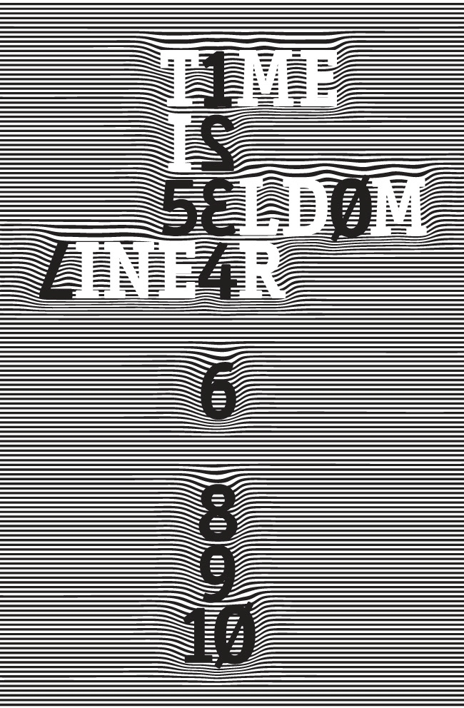 typographic type poster series overpopulation time non-linear