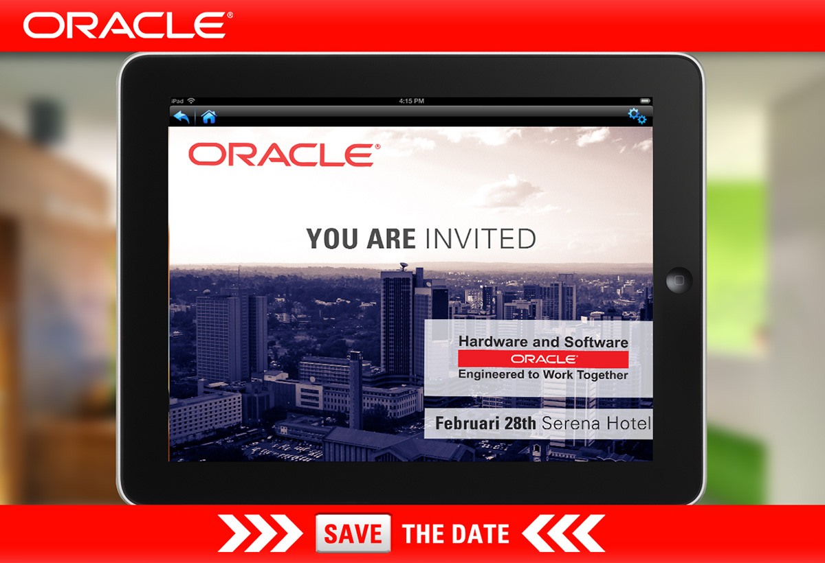 oracle brochures invites invitations IT new year Drafts