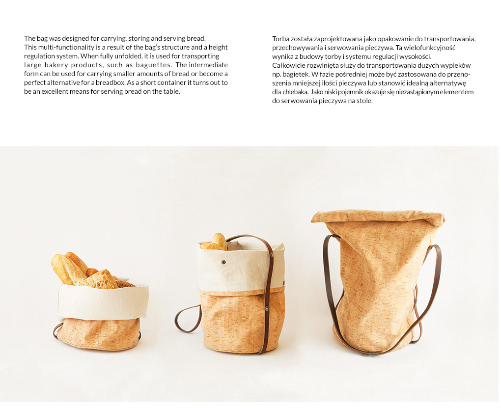 ecological cork fabric cork bread folk method reusable storing food bread freshness storage bag