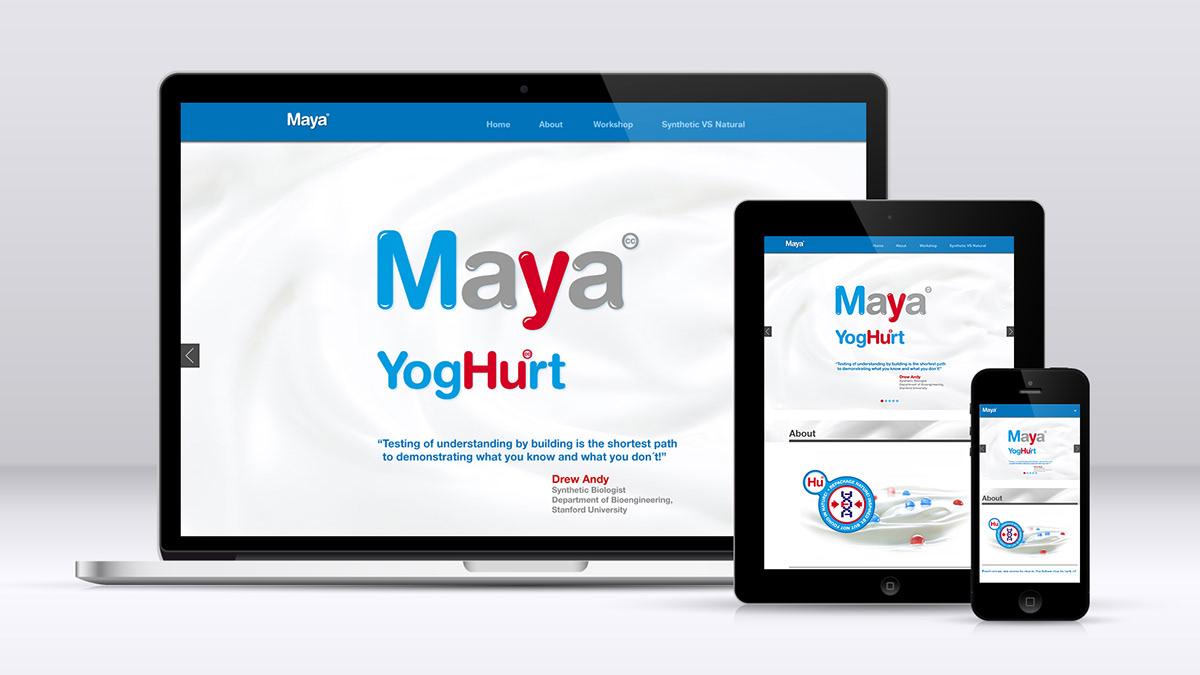 maya yoghurt  website  maja smrekar  Artist