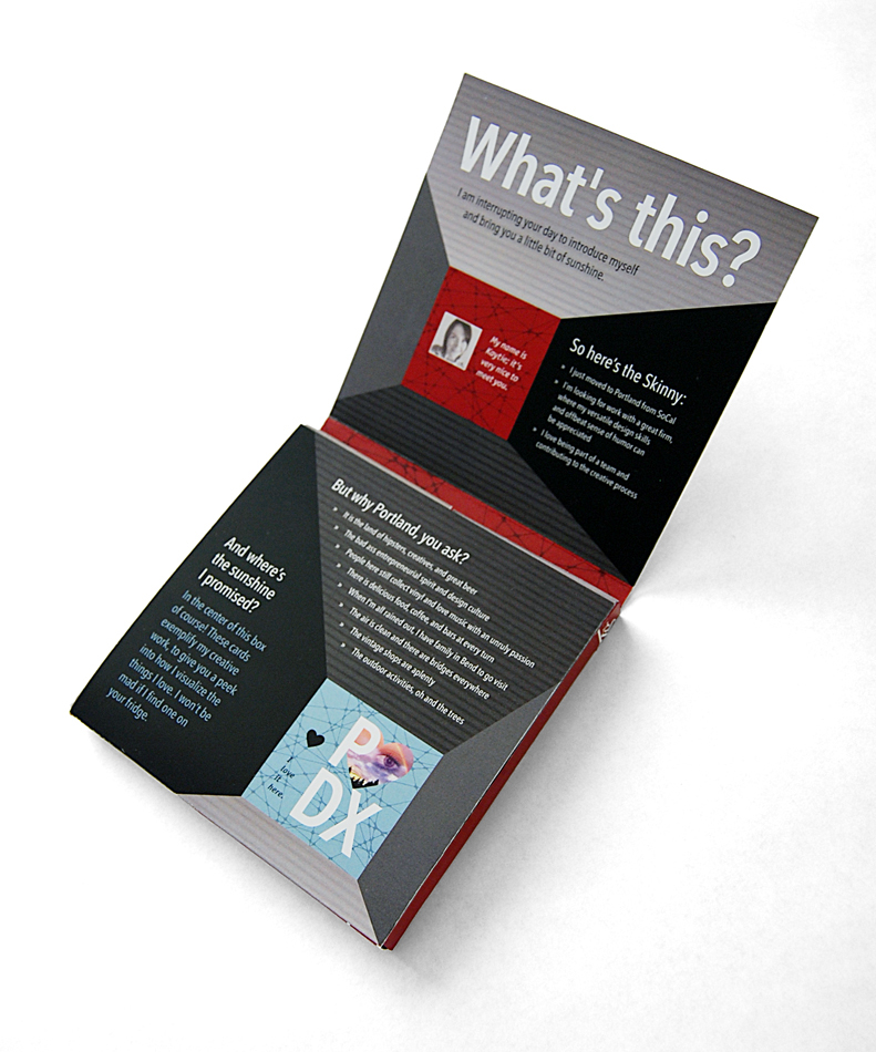 leave-behind Resume box Personal Touch about me design resume Work Samples Self-promo Promotional