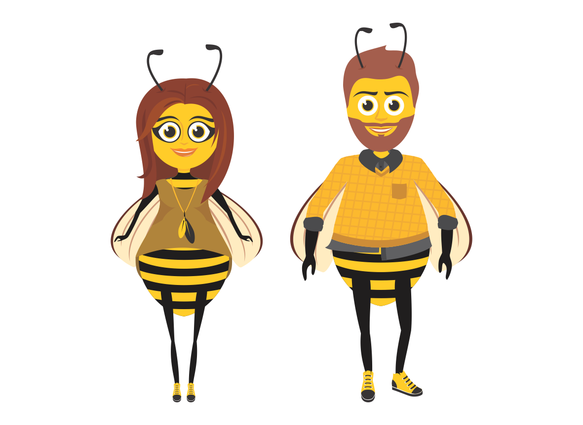 pszczoła bee vector