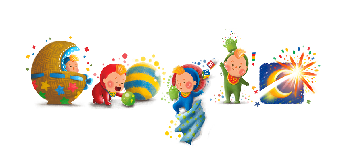 google Google Doodle papercaptain Digital storybook short story children