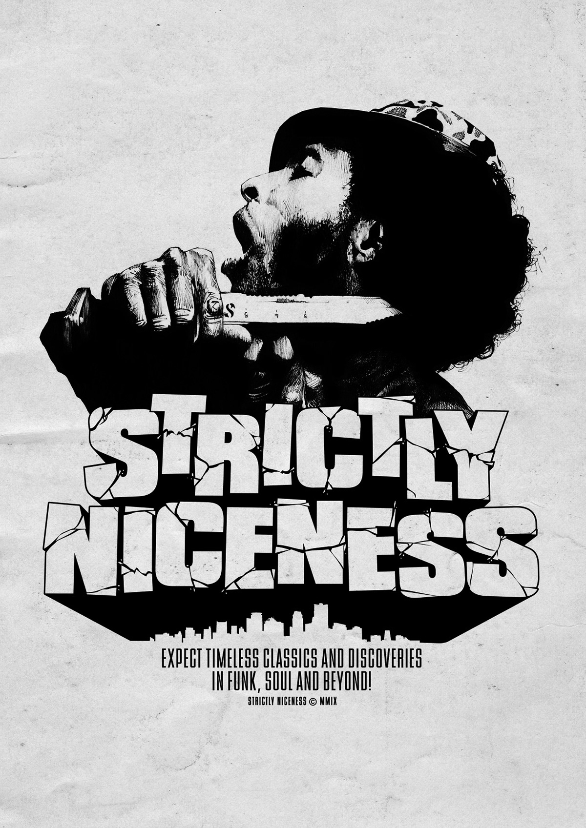 strictly niceness flyer poster Funk soul datalaze steve marchal arnaud kool vintage