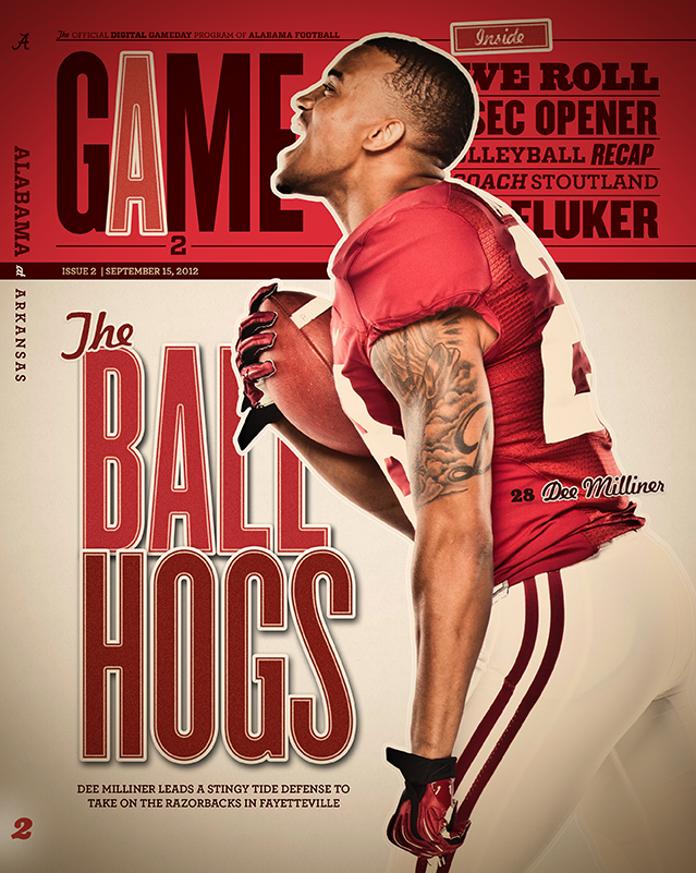 alabama football  program magazine