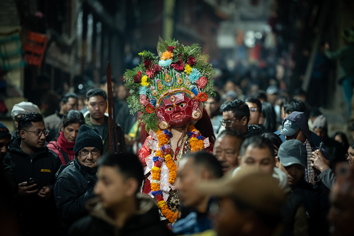 mask dance nepal Bhairav bhairab tradition culture festival festivals tantric dance