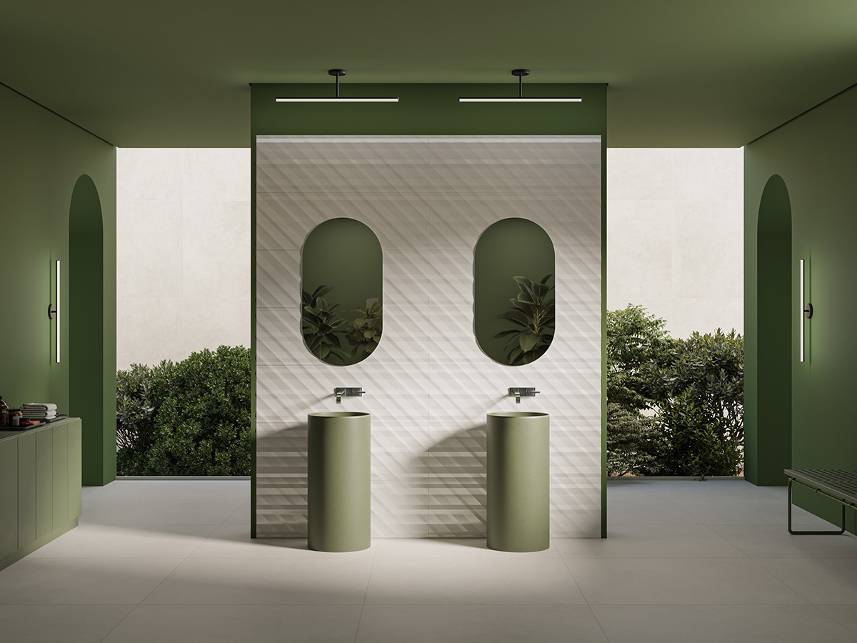 toilet Restroom Interior design architecture commercial 3D visualization interior design  modern