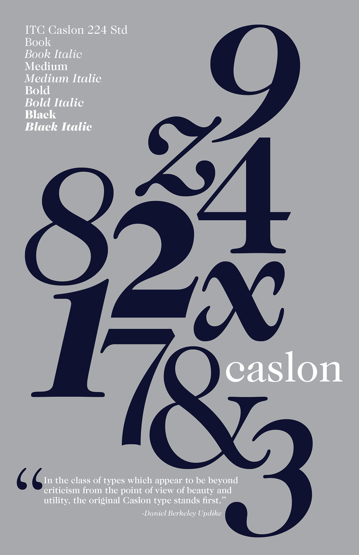 type poster Caslon