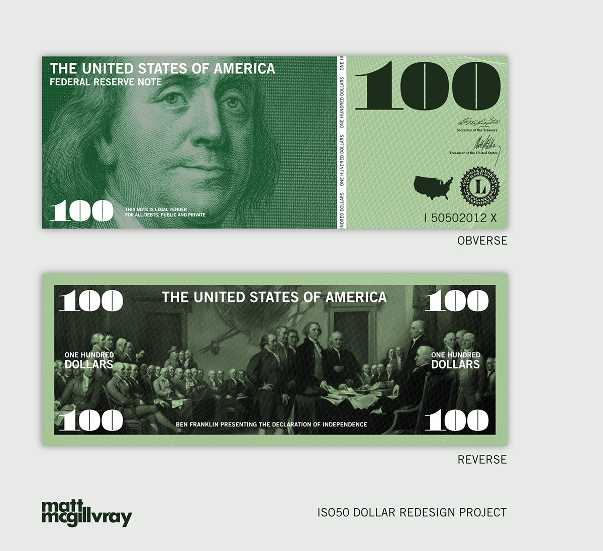 currency money dollars redesign iso50 matt mcgillvray