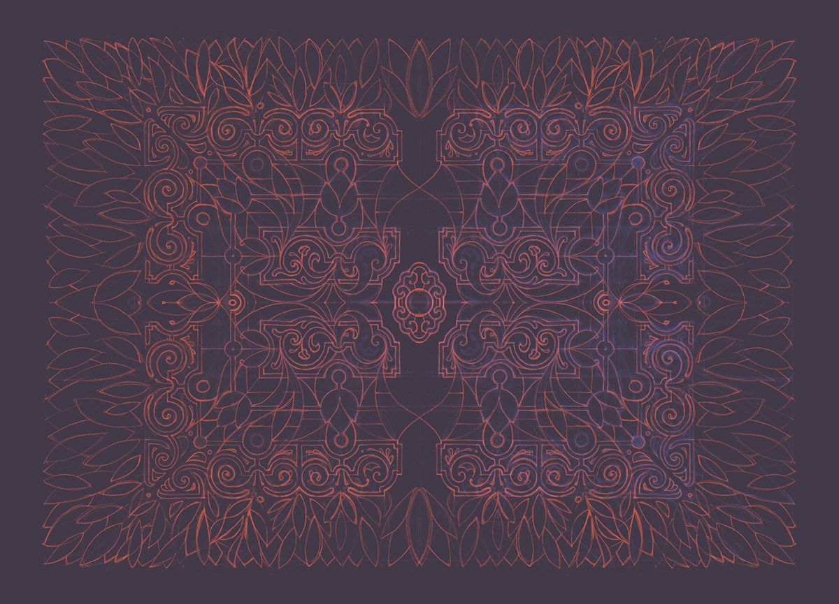 Paleis het Loo apeldoorn royalty pattern floral dutch foliage carpet carpet design aces aces of space eskader fre lemmens