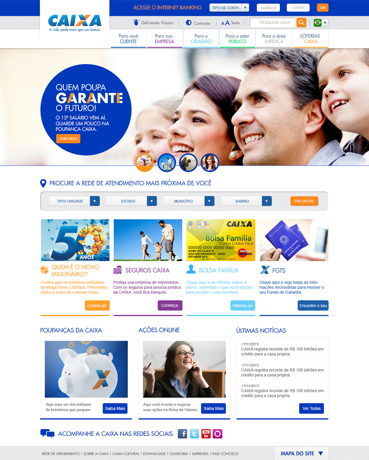 Caixa banco Brasil redesign