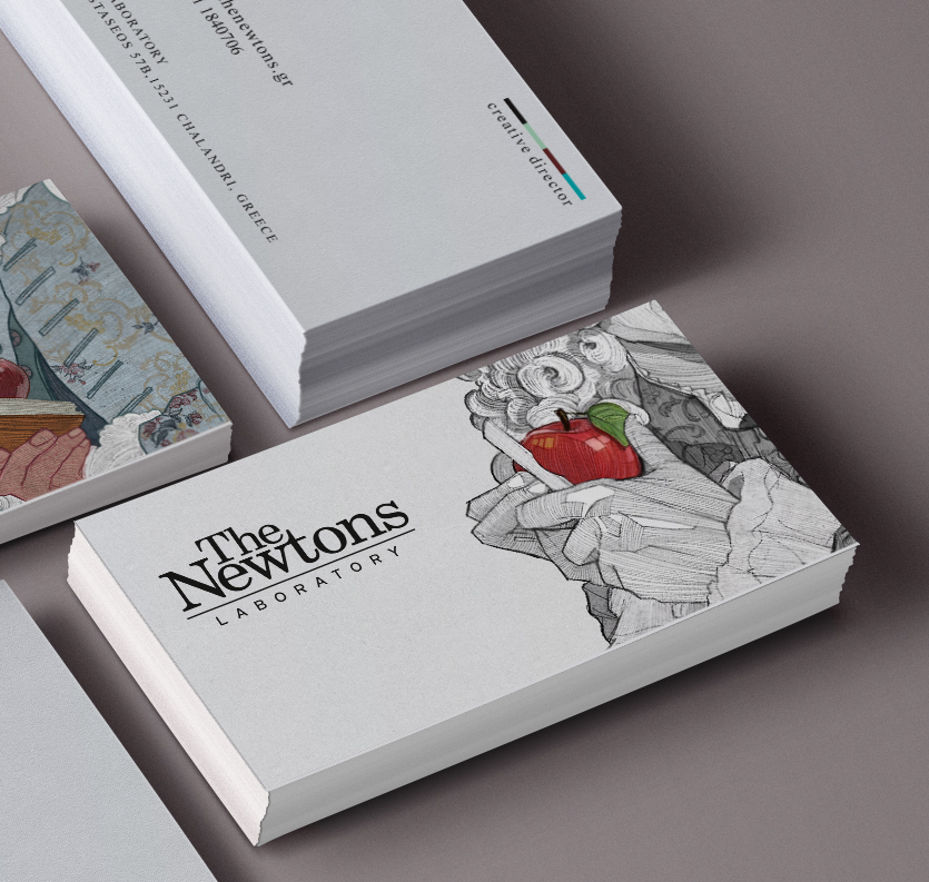 illustrations Newton agency brand identity redesign