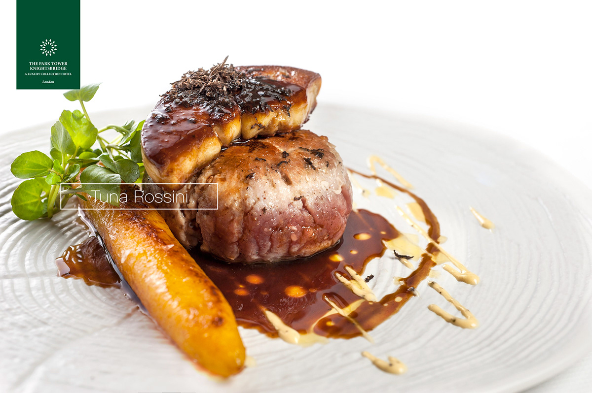 Tuna rossini steak food and drink fine dining fish restaurant London Hotel