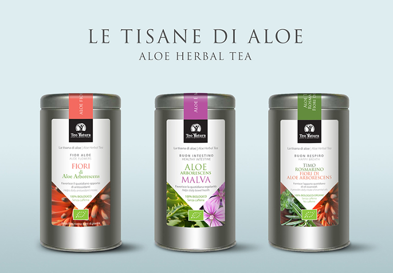 aloe food supplement honey Packaging organic Italy herbal tea Nature detox skin
