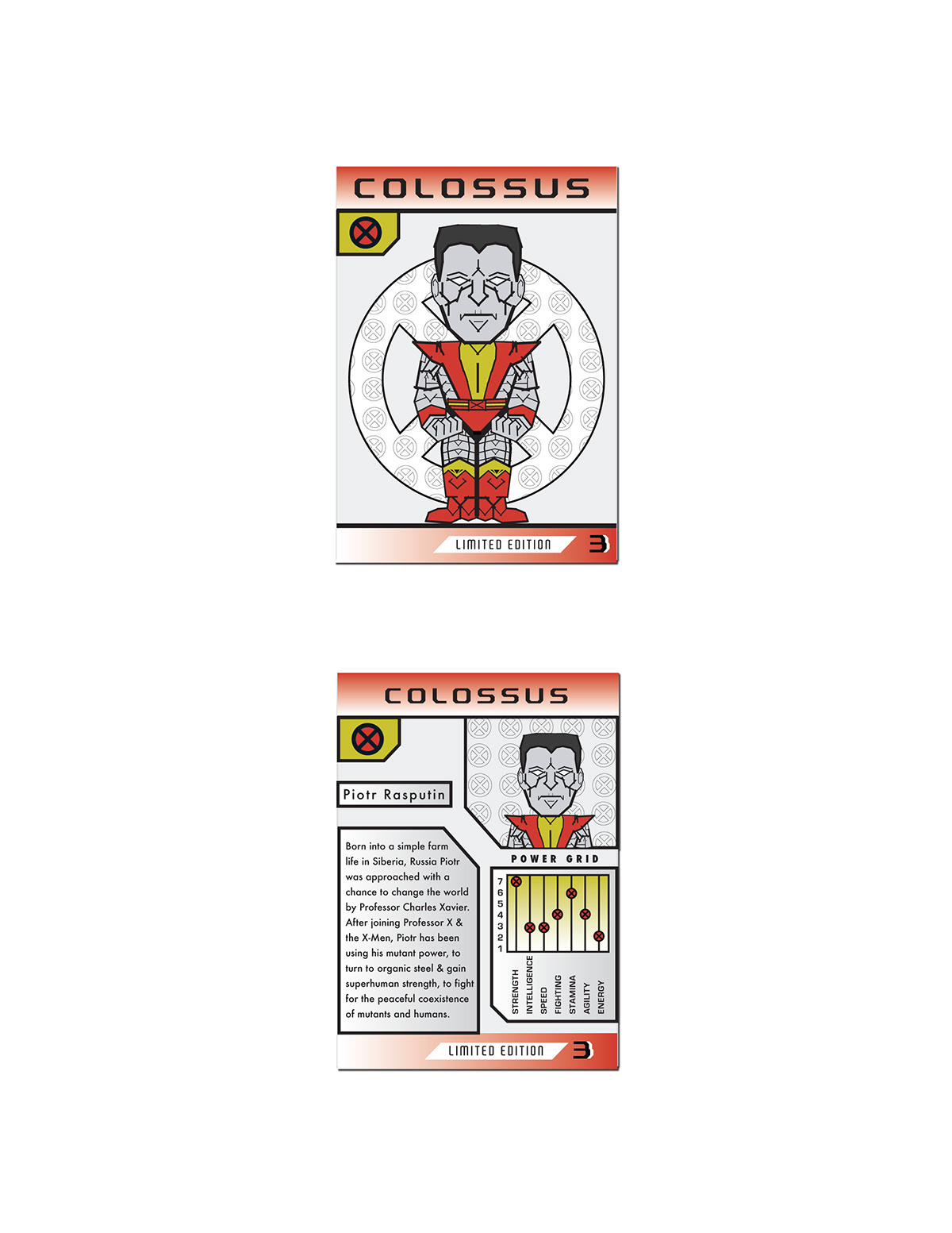 x-men characters wolverine cyclops colossus magneto trading cards