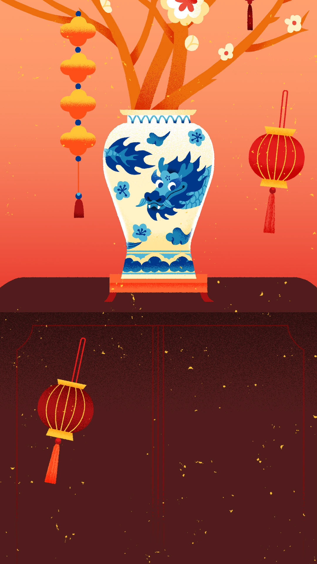 sketch snapchat sticker Digital Art  ILLUSTRATION  chinese new year lunarnewyear newyear dragon Flowers