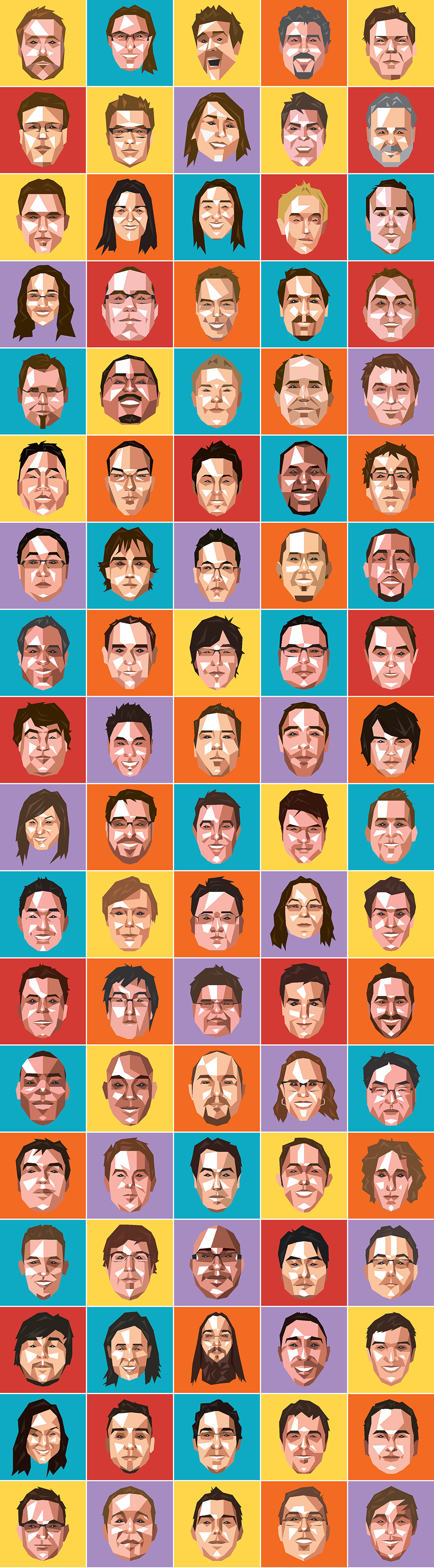 Sony vector portrait head wall videogame avatar