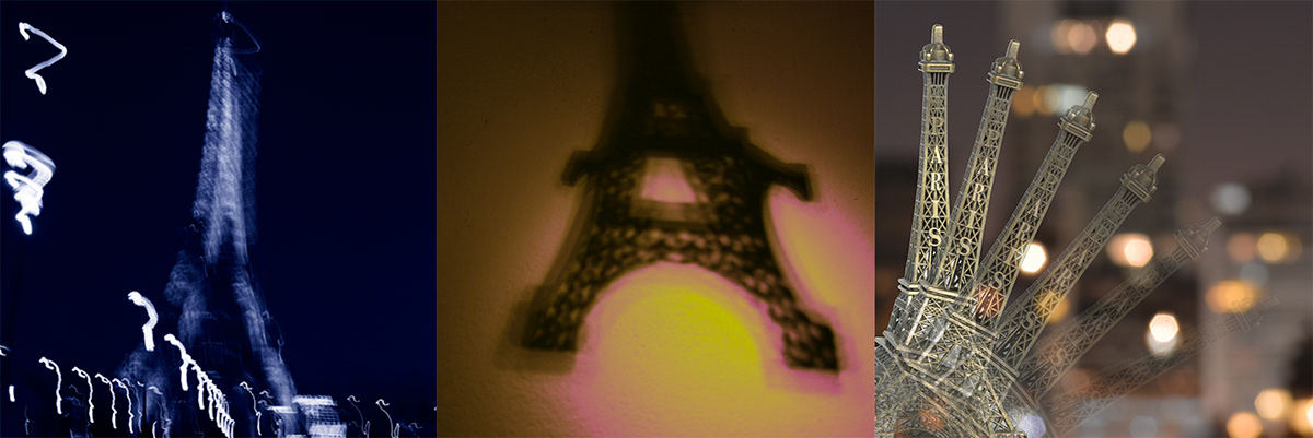 eiffel tower stylograph synthesis freehand photographic digital illustration