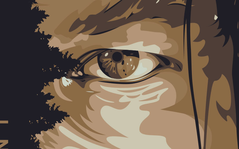 vector Illustrator wildlife Nature movie poster screenprint trees