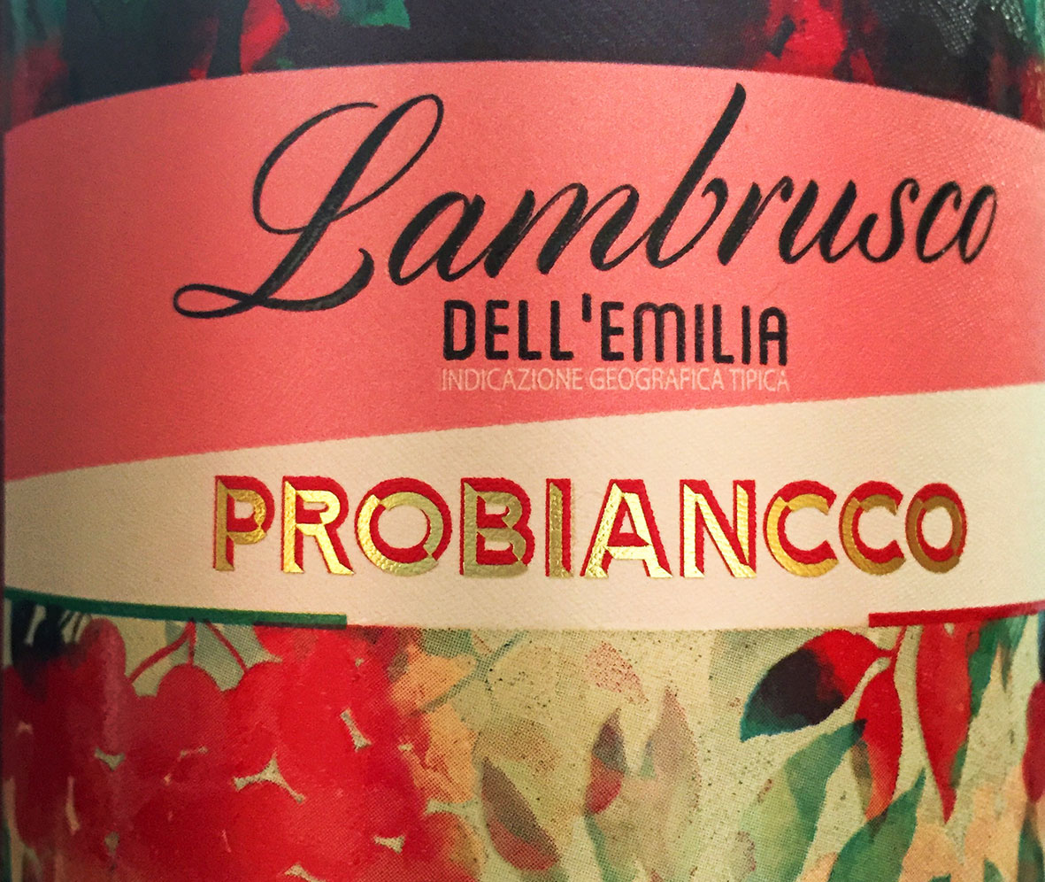 vino wine diseño packaging lambrusco vino italiano italia rosado dell'emilia vespa Pizza