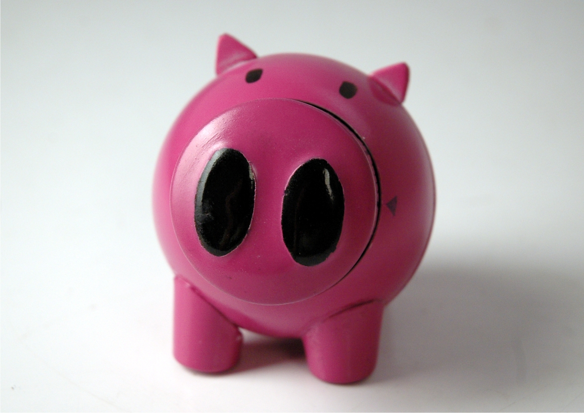 pig kitchen timer appliances egg timer  Pink   quirky  post modern  fun