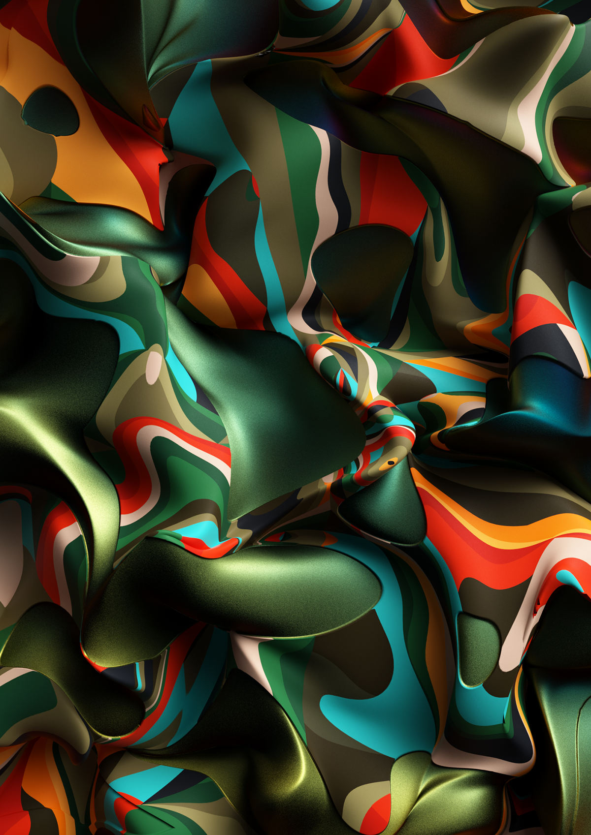 lines Patterns 3D design Imagery cinema 4d Colourful  energetic Fun Technology