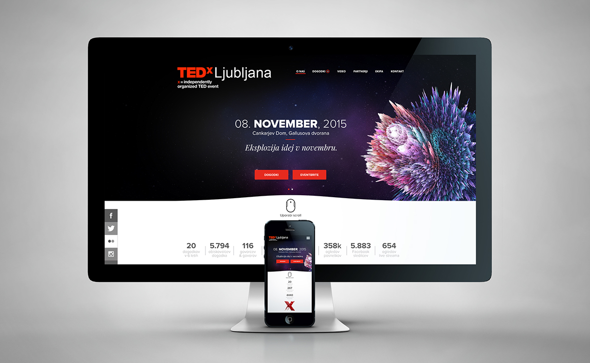 tedxljubljana TEDx Website design conference