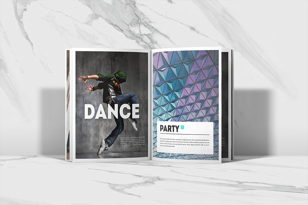 magazine print mock-up psd template free brochure cover catalog page