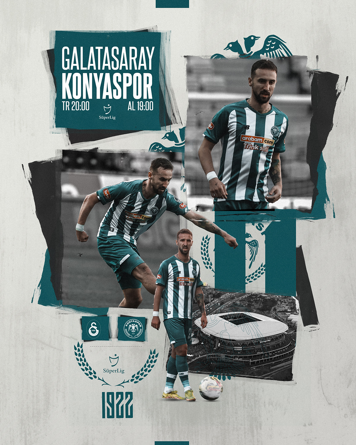 adobe football footballdesign futebol Konyaspor matchday photoshop soccer Sports Design