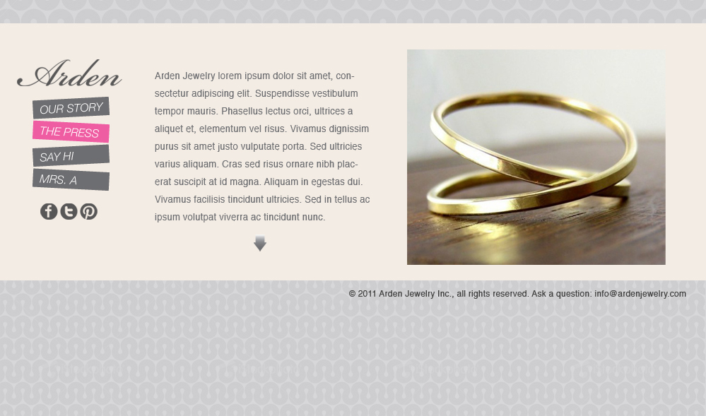 arden jewelry Website