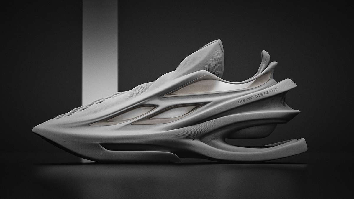 concept footwear design automotive   shoes Procedural sneakers 3dprint Fashion  parametric