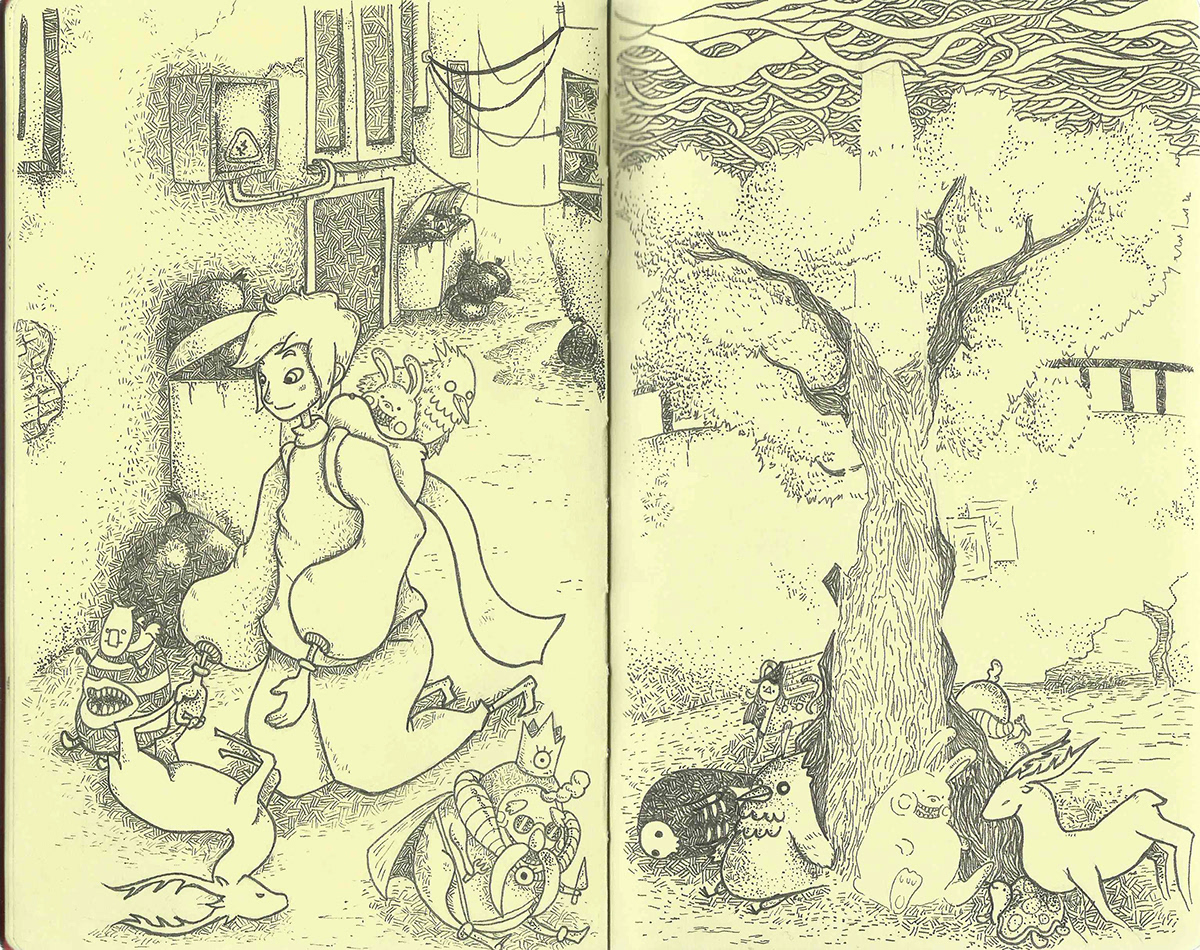 moleskine fantasy sketch sketchbook