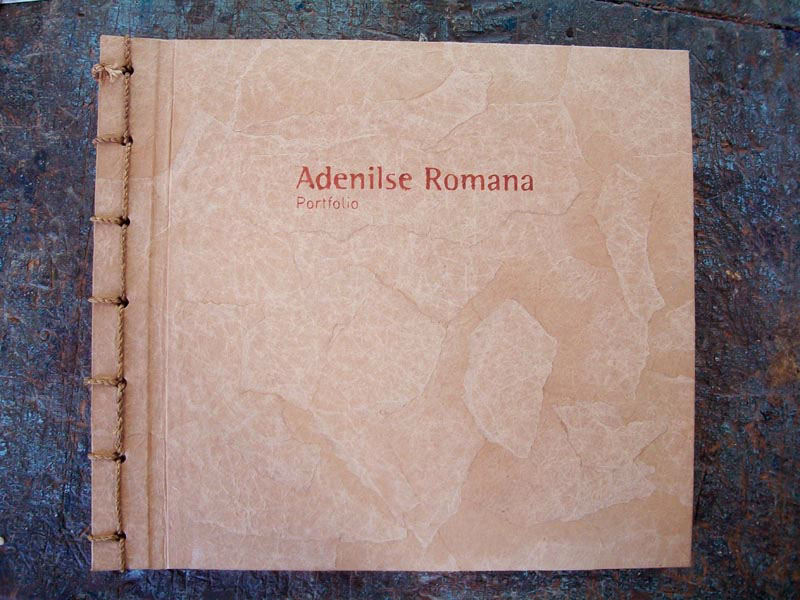 encadernação artesanal portfolio adenilse romana
