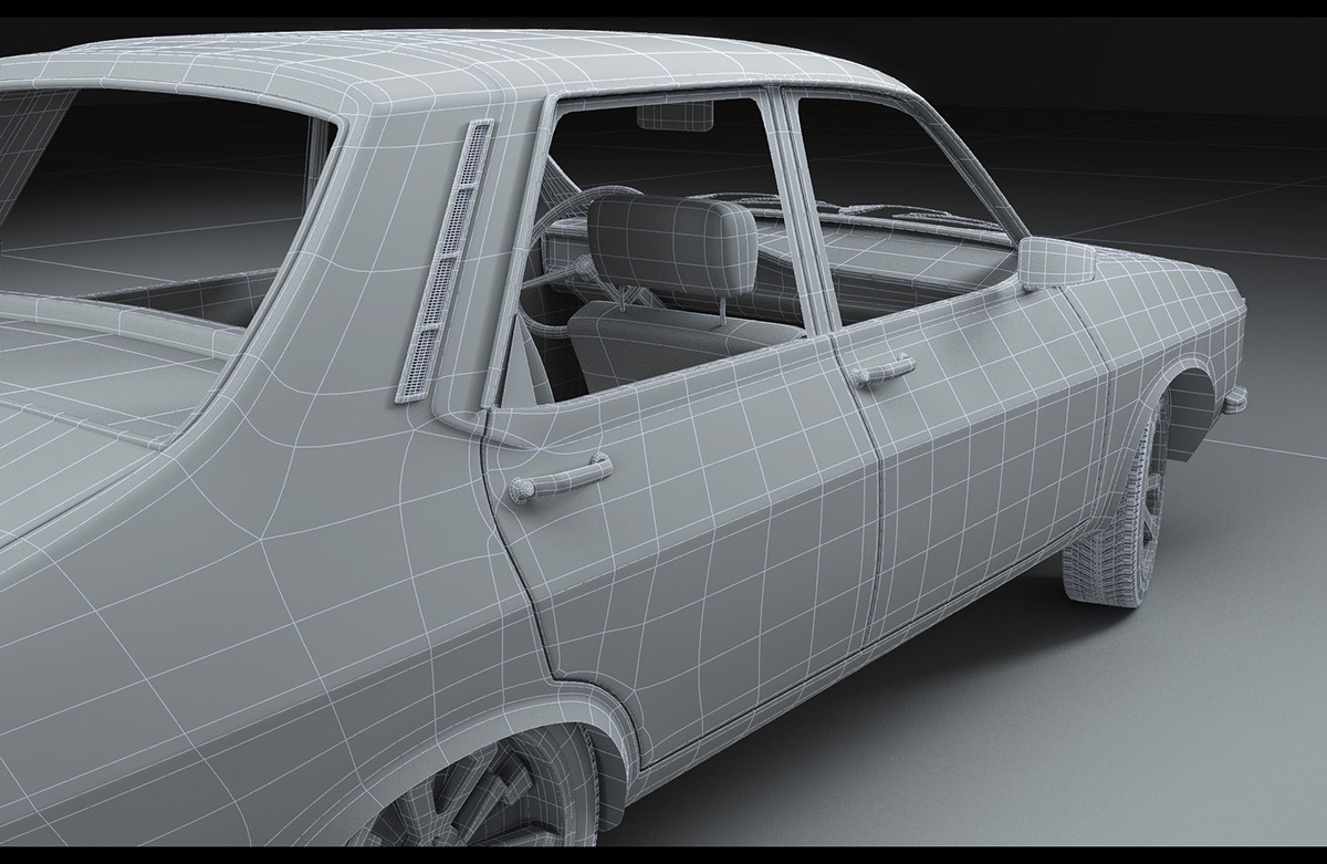 dacia 1300 3D CGI hybrid romania car Vehicle 3d modeling visualization Retro
