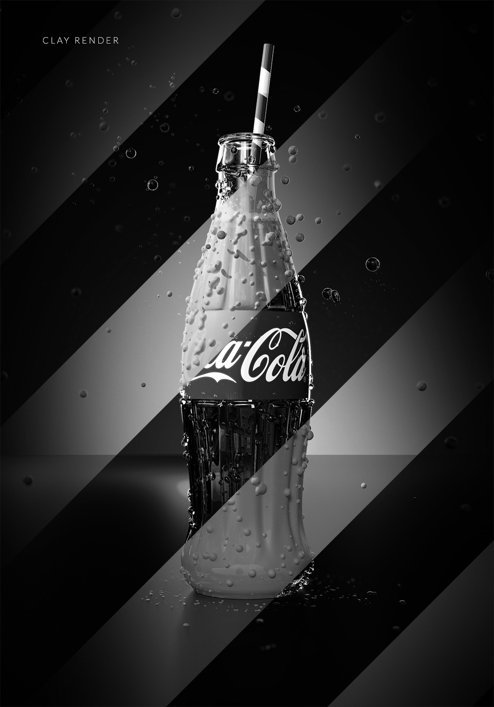Coca Cola back to classic CG Render 3D scene