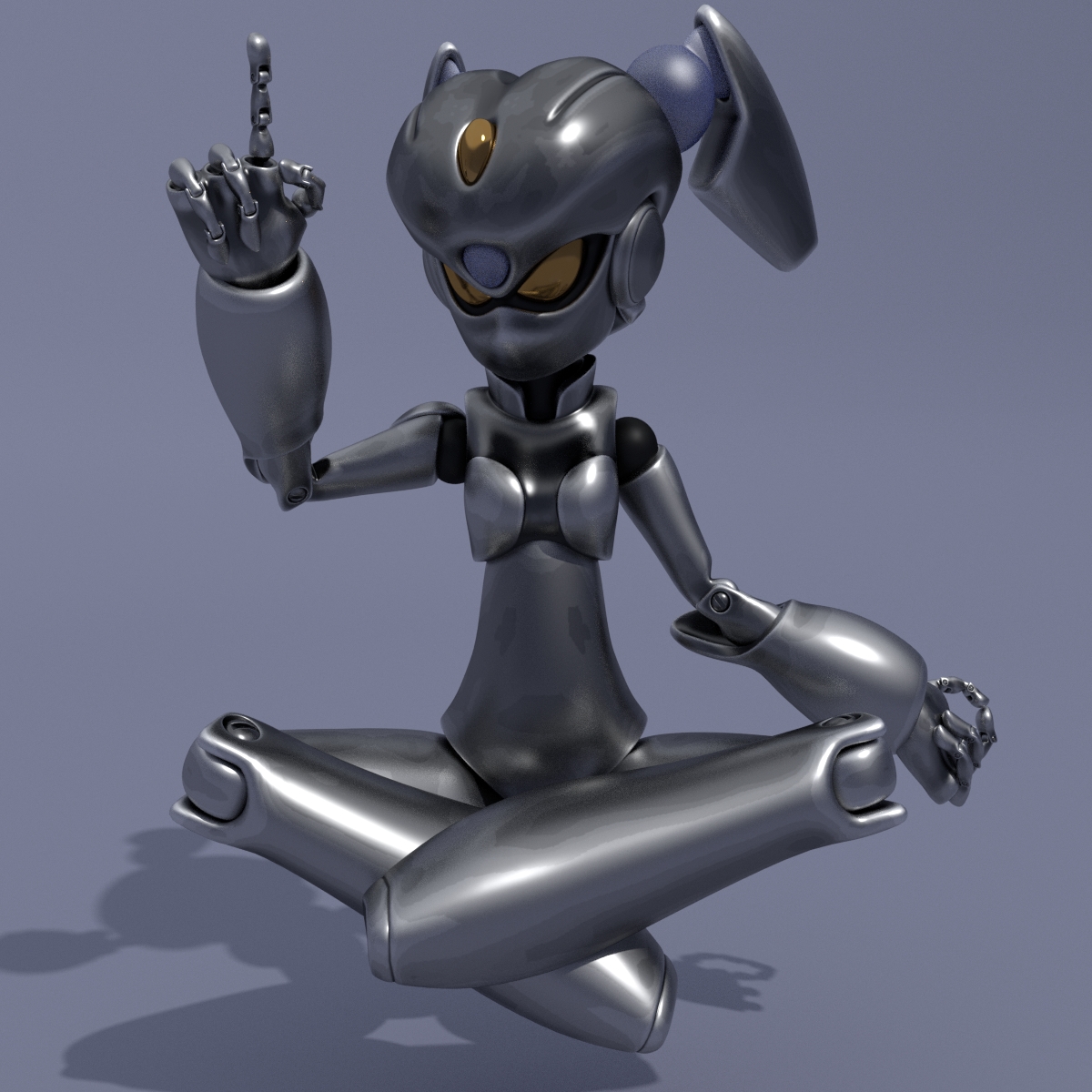 3dmodel robot toy girl Character design android Mechanic 3D