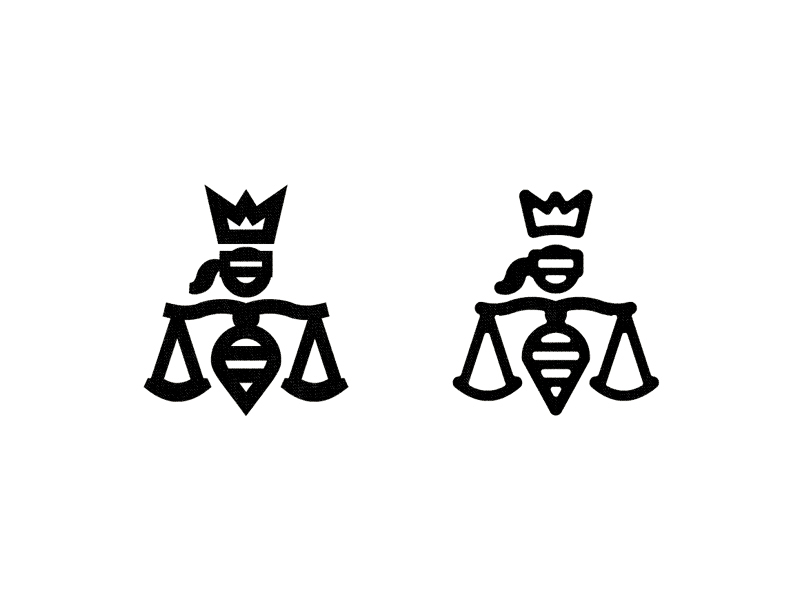 Custom Lettering bee's monogram lettering