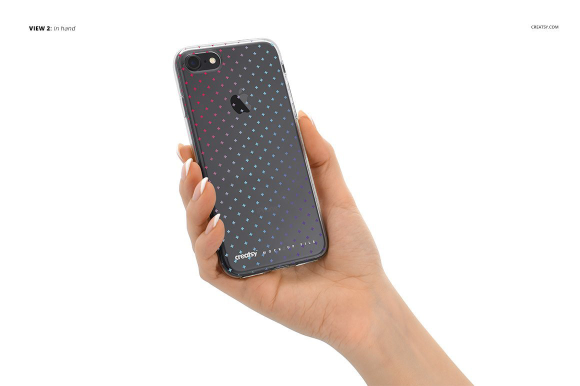 mock-up Mockup TPU clear mockups template printed Custom case iphone