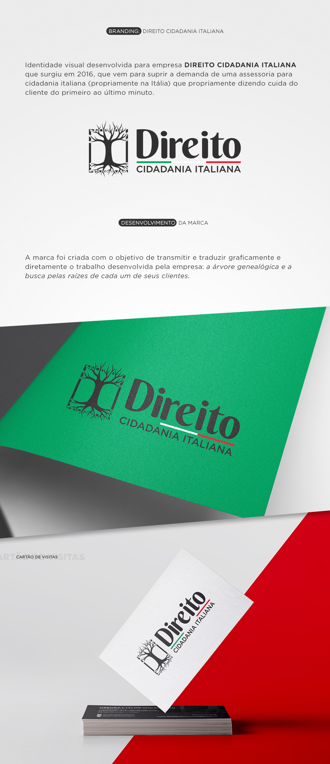 DCI graphic design  branding  cidadania italiana marca brand