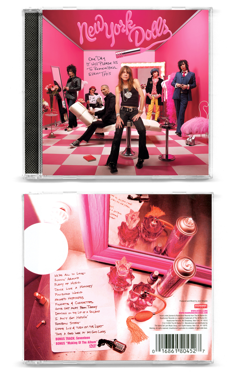 CD design CD packaging New York Dolls rock punk