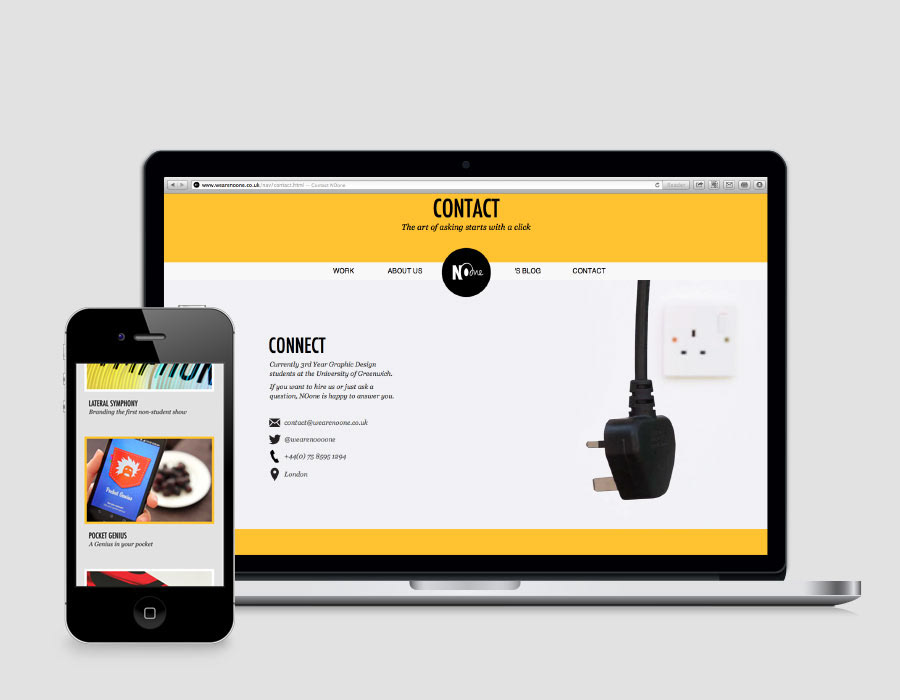 student creative-duo team Self-branding portfolio Website business card yellow Responsive colour Promotion  CV  website  brand
