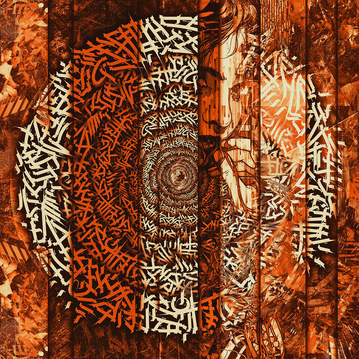 abstract calligraffiti Calligraphy   font Graffiti Handstyle lettering ONIKORE psichedelic tribal