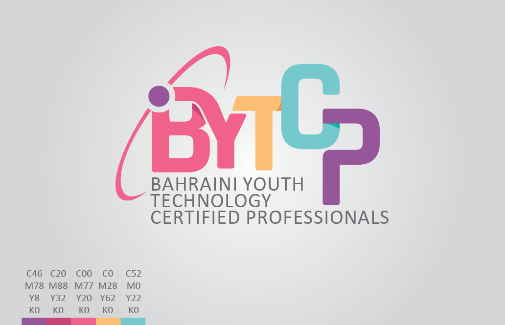 Bahrain youth Technology certified Professionals logo colours