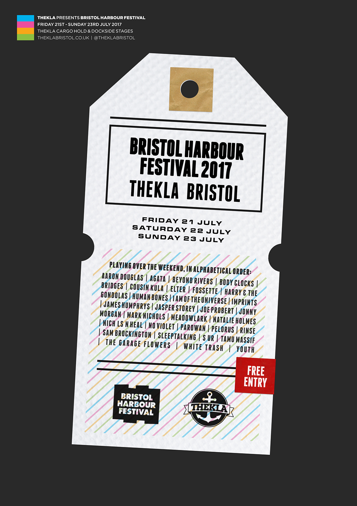 branding  Bristol design Event festival live music thekla