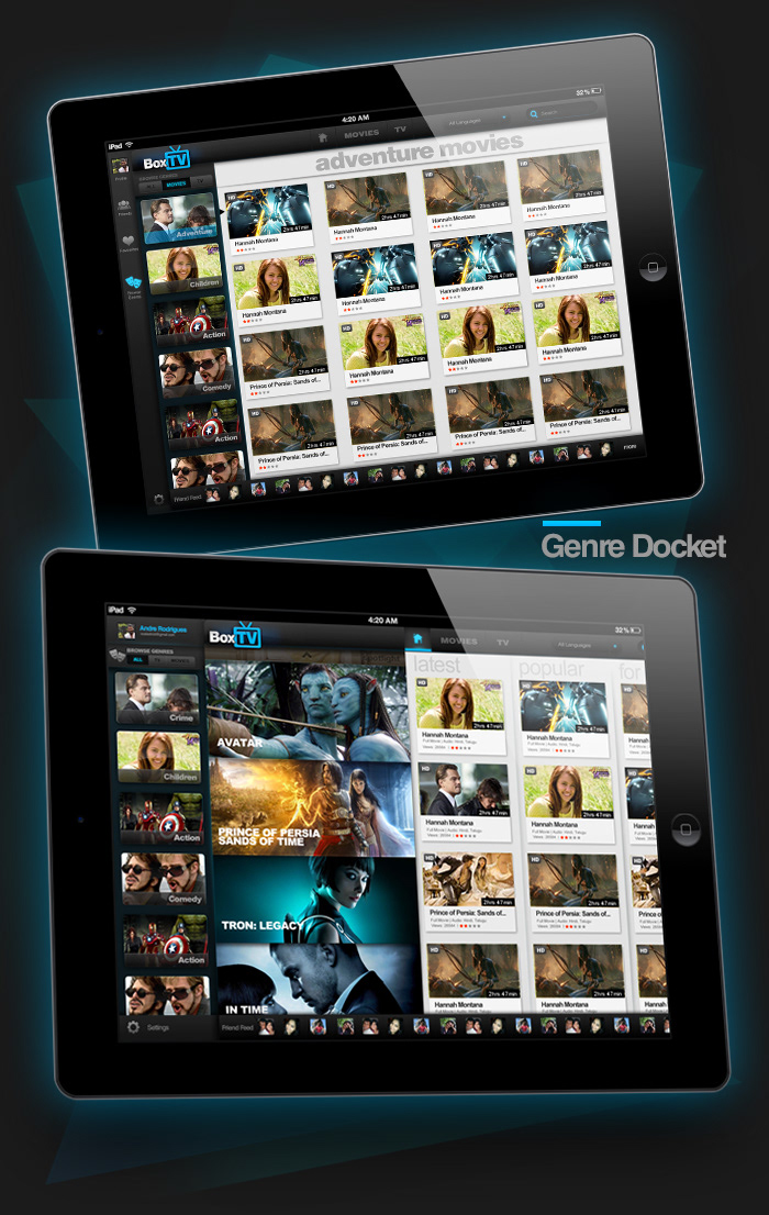 boxtv Movies movie player iPad App iOS App ios iPad ipad 3 hollywood Bollywood