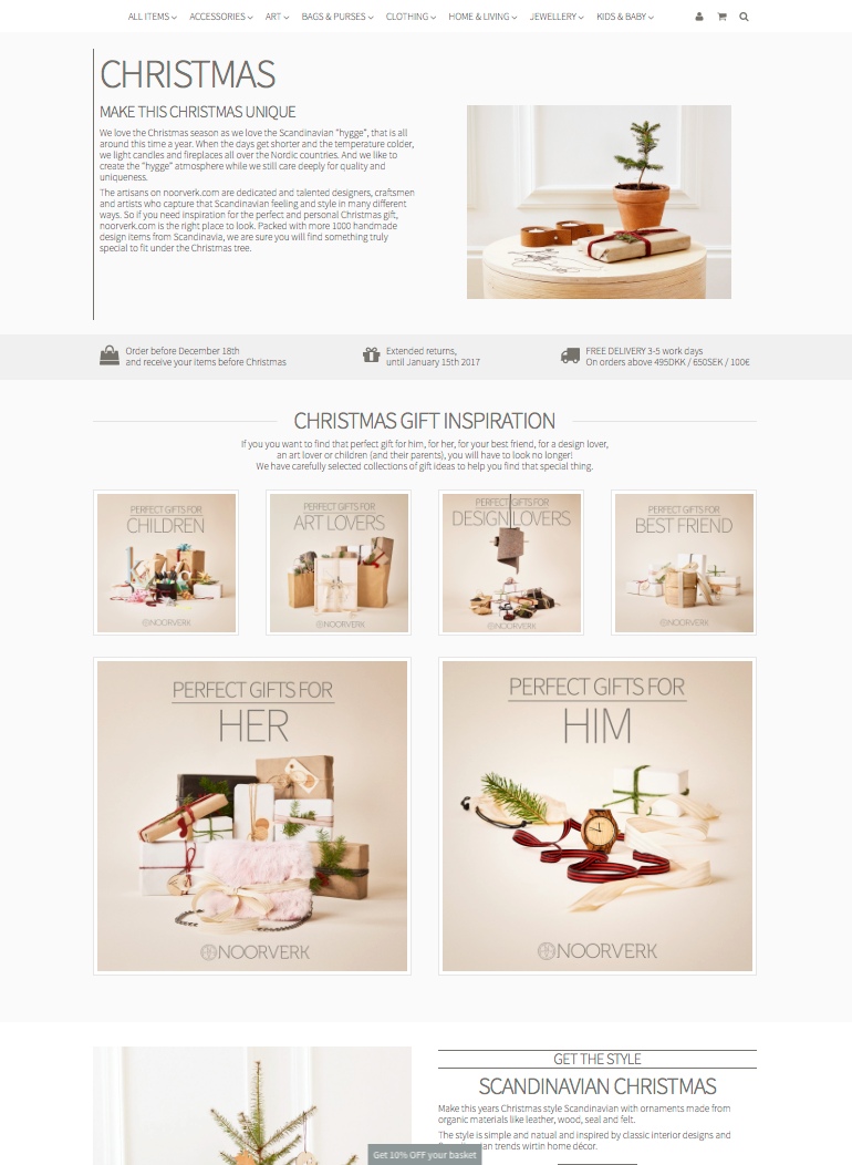 Christmas gifts social campagin warm studio design clean style cross media Web Design  branding 