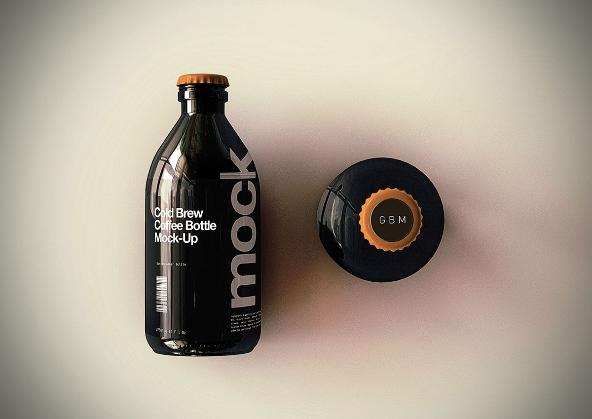 Download Cold Brew Coffee Bottle Mock-Up on Behance