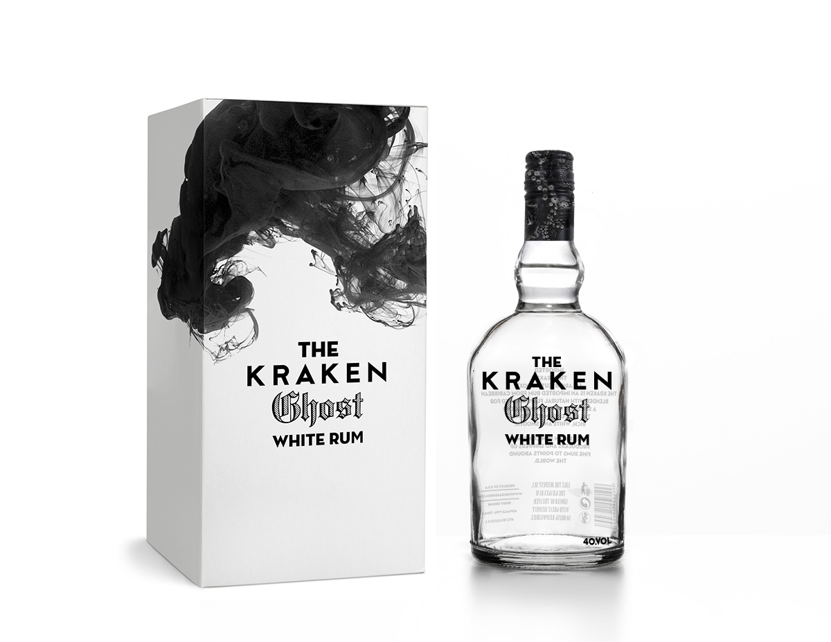 kraken Rum ghost redesign white rum